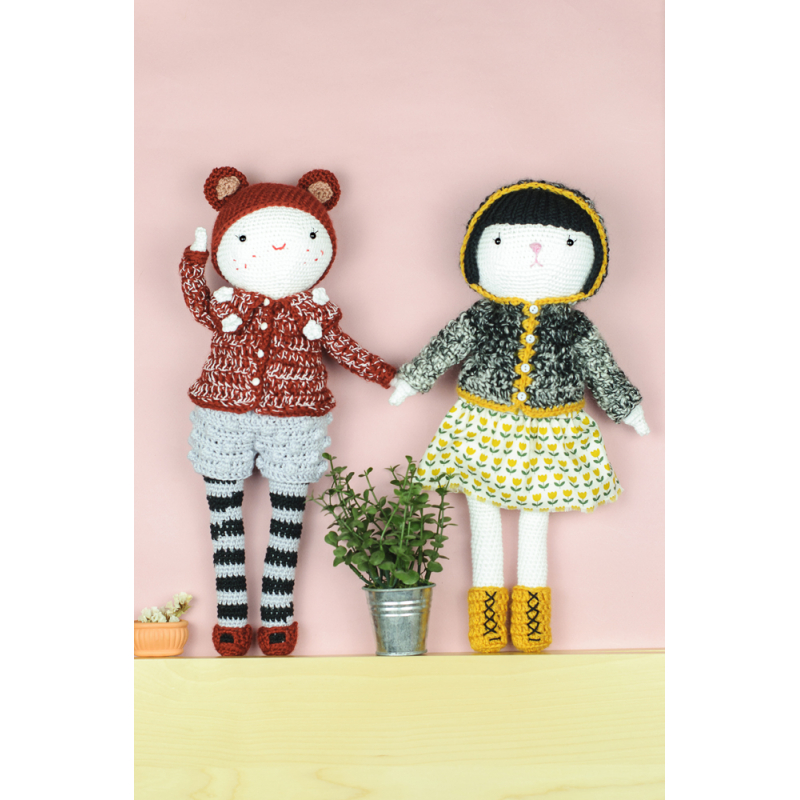 Poupées au crochet & leur garde-robe Livre Crochet