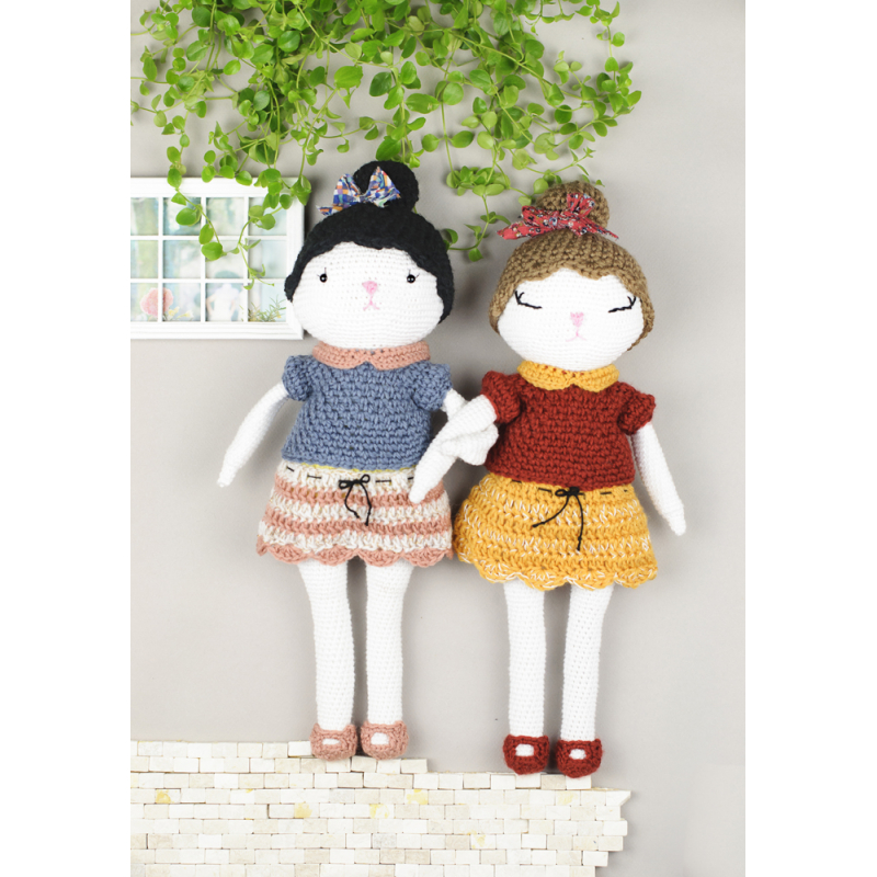 Poupées au crochet & leur garde-robe Livre Crochet