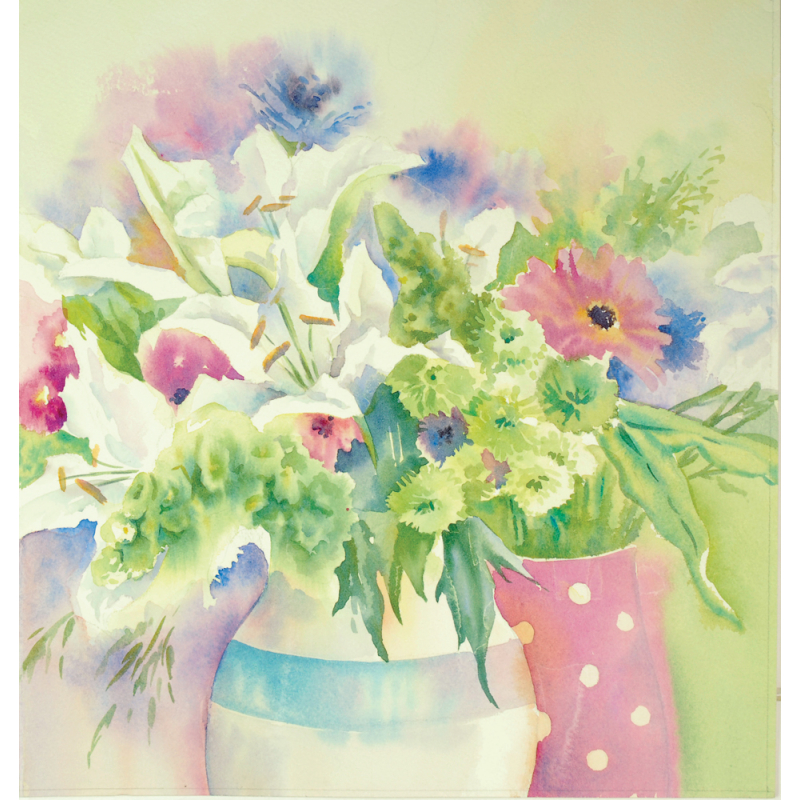 Les fleurs à l'aquarelle Livre Beaux-arts