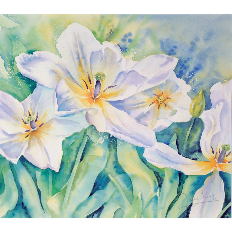 Les fleurs à l'aquarelle Livre Beaux-arts