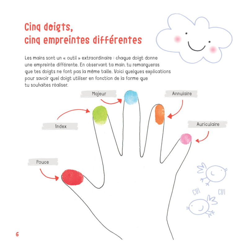 Peindre avec les doigts Livre Loisirs créatifs