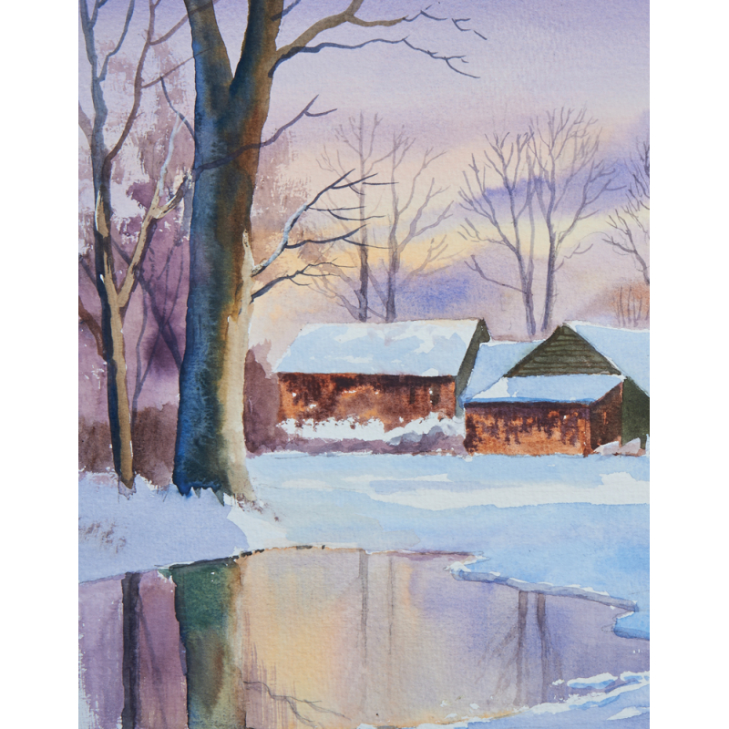 Paysages enneigés Livre Beaux-arts