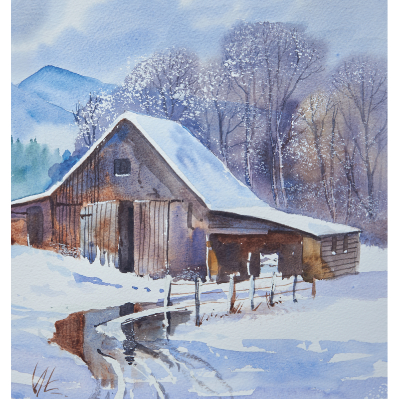 Paysages enneigés Livre Beaux-arts