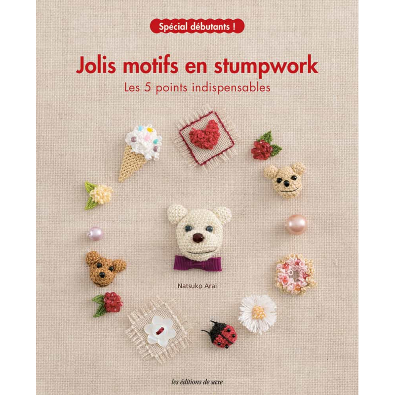 Jolis motifs en stumpwork Livre Broderie