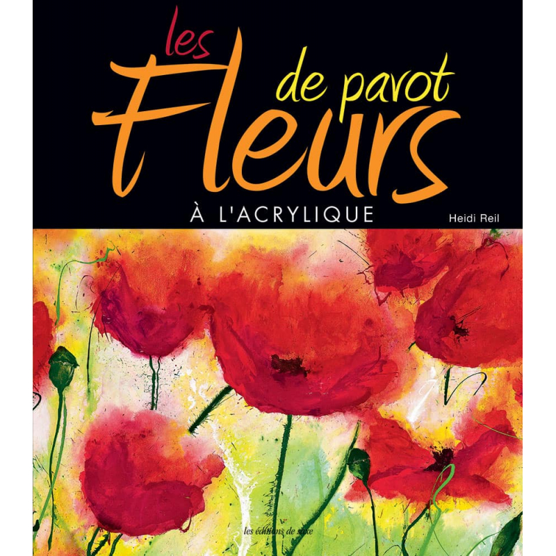 Les fleurs de pavot à l'acrylique  - 1