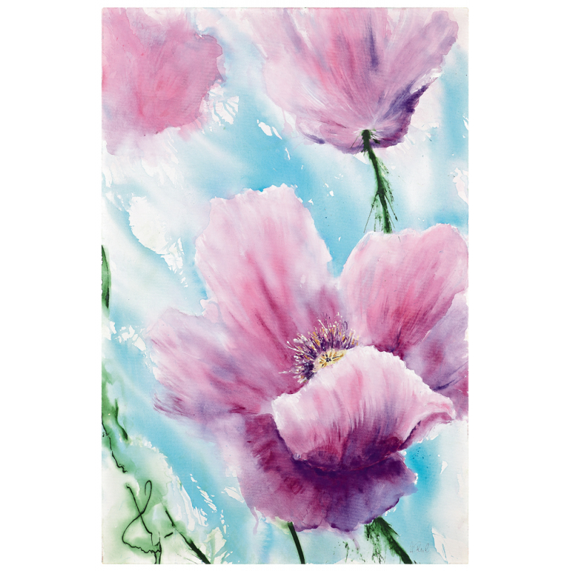 Les fleurs de pavot à l'acrylique  - 10