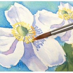 Peinture florale à l'aquarelle  - 4