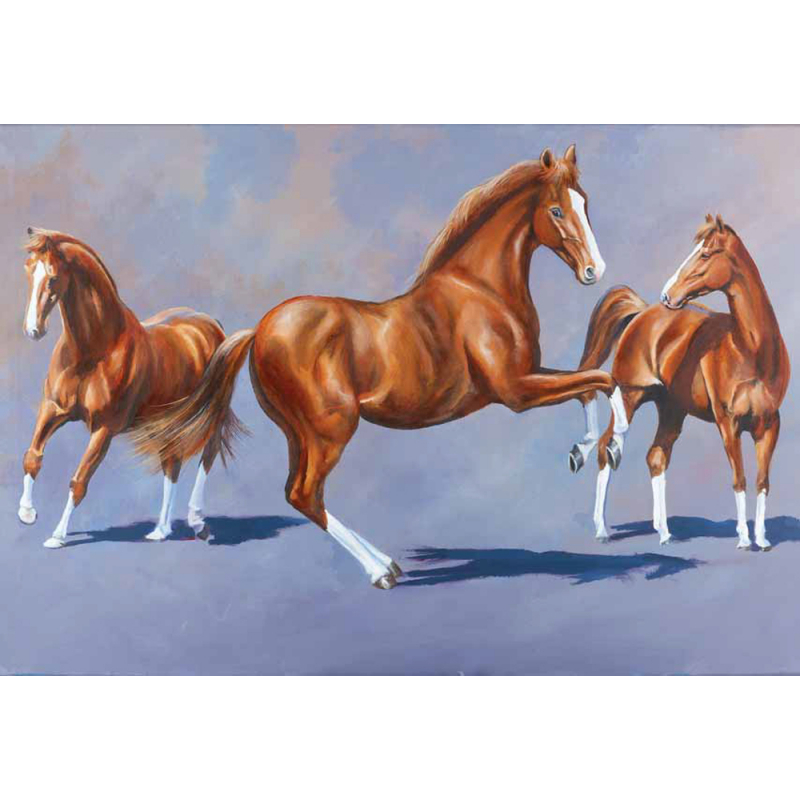 Peindre les chevaux à l'acrylique Livre Beaux-arts