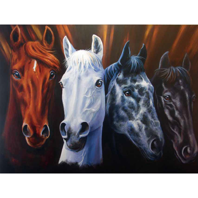 Peindre les chevaux à l'acrylique Livre Beaux-arts