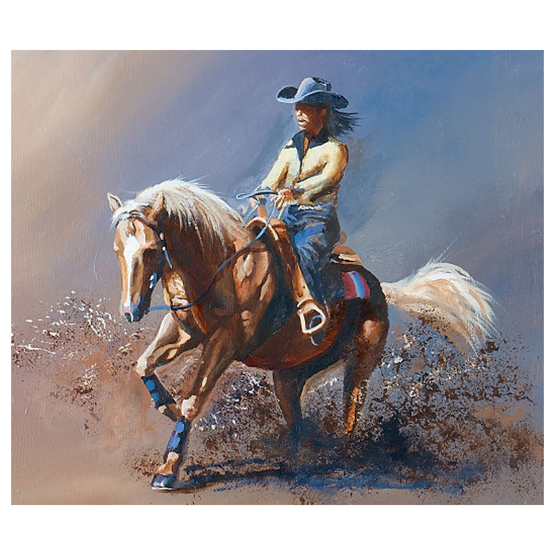 Peindre les chevaux à l'acrylique Livre Beaux-arts