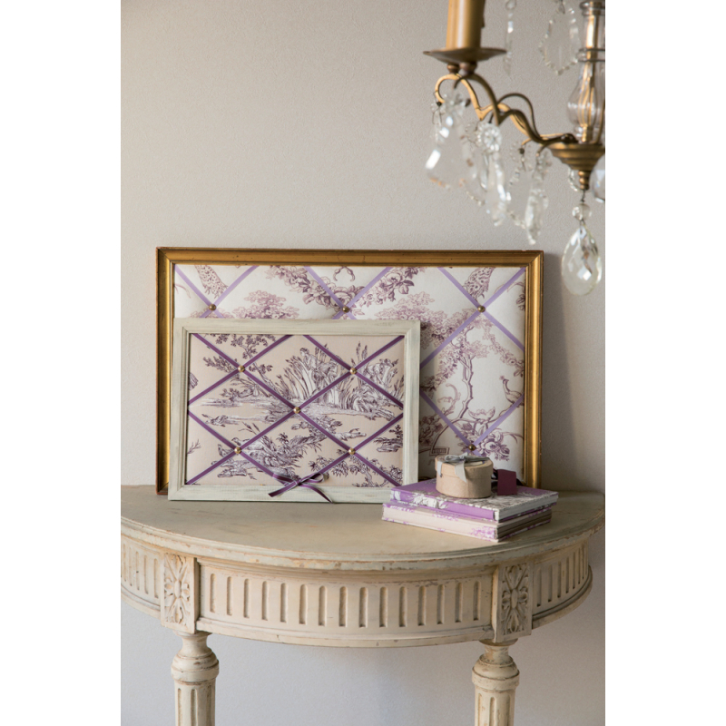 Cartonnage élégant en jolie toile de Jouy Livre DIY