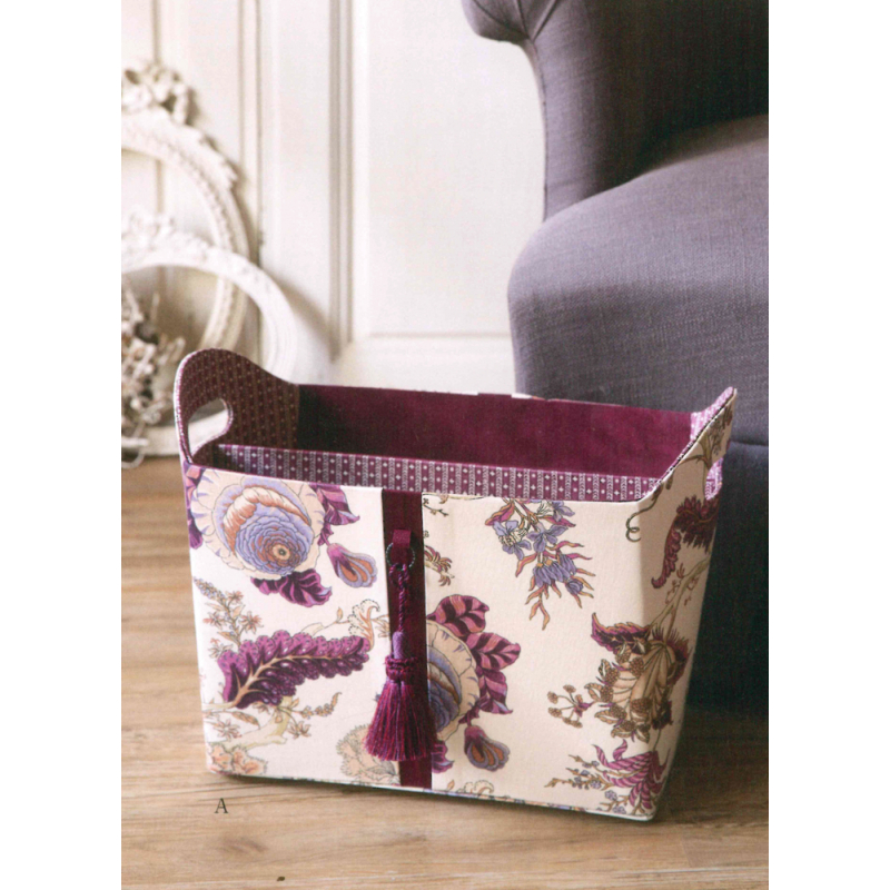 Cartonnage élégant en jolie toile de Jouy Livre DIY