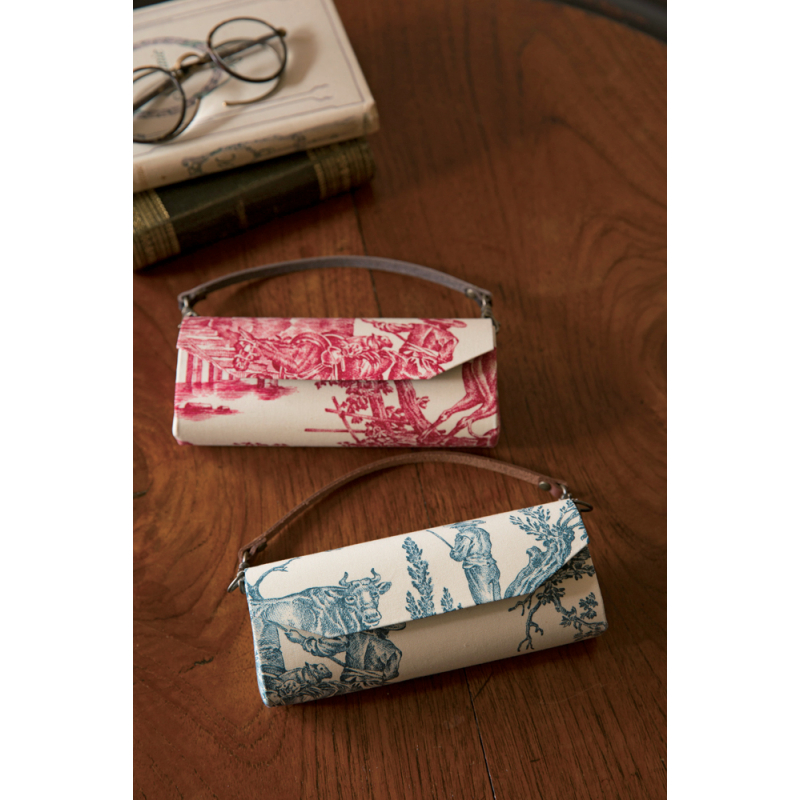 Cartonnage élégant en jolie toile de Jouy Livre DIY