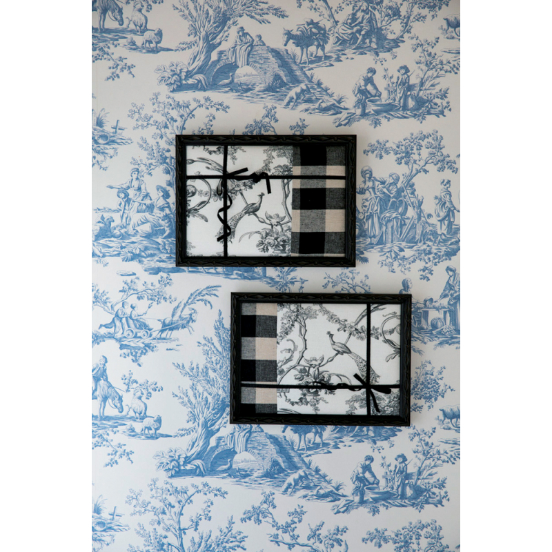 Cartonnage élégant en jolie toile de Jouy Livre DIY