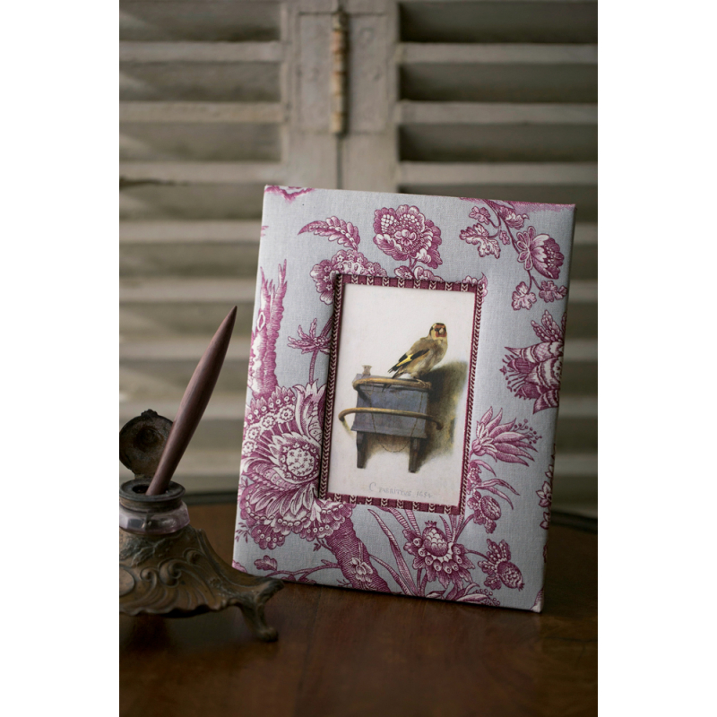 Cartonnage élégant en jolie toile de Jouy Livre DIY