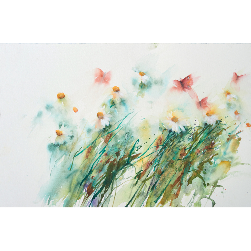 Aquarelles florales et poétiques Livre Beaux-arts