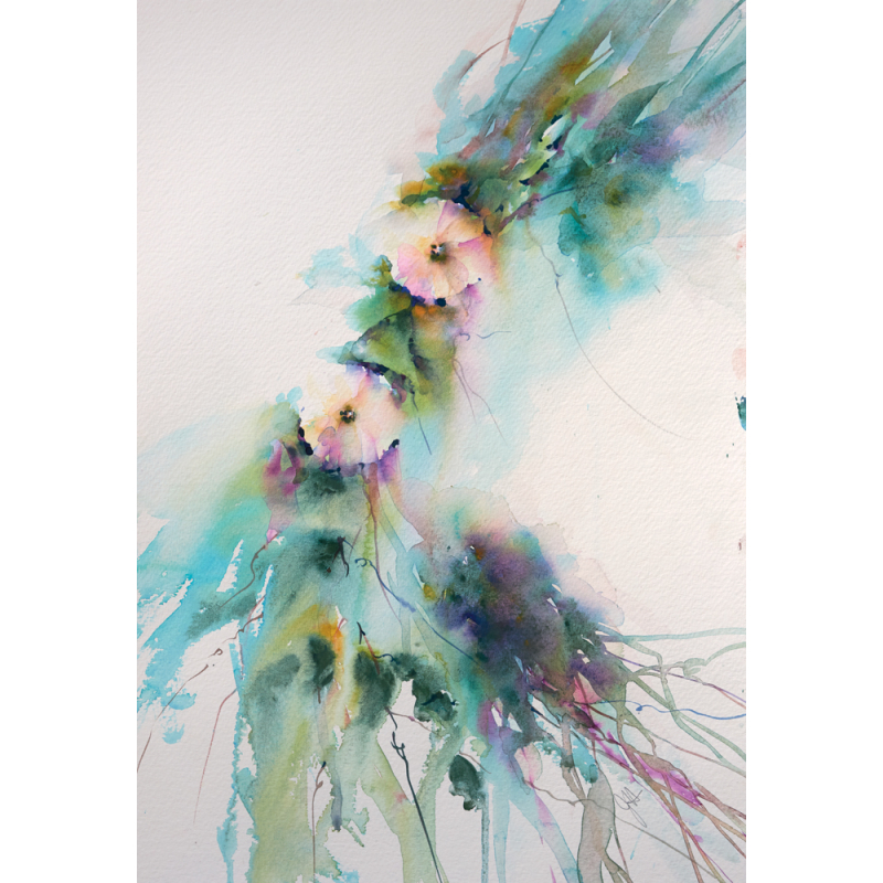 Aquarelles florales et poétiques Livre Beaux-arts