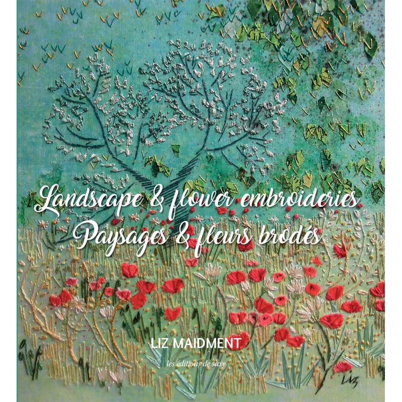Paysages & fleurs brodés Livre Broderie
