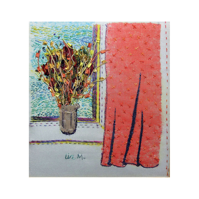 Paysages & fleurs brodés Livre Broderie