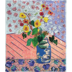 Paysages & fleurs brodés Livre Broderie