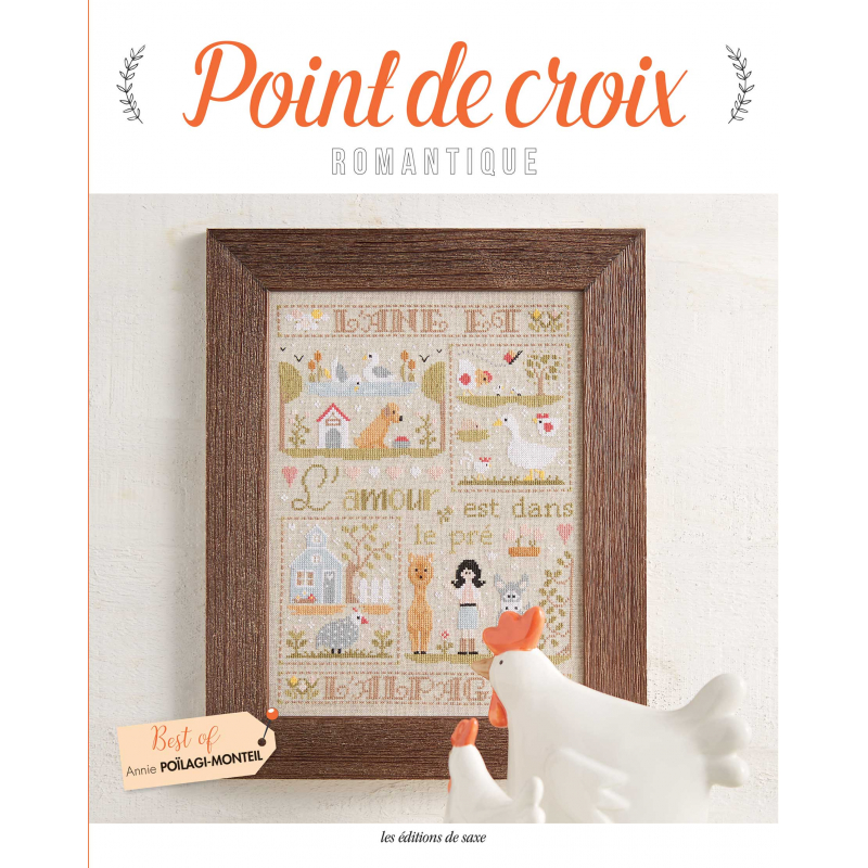 Point de croix romantique Livre Broderie
