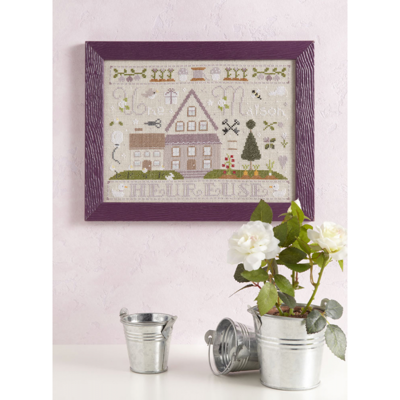Point de croix romantique Livre Broderie