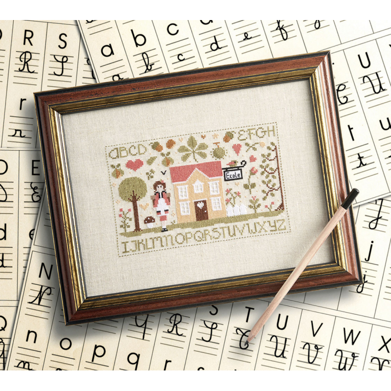 Point de croix romantique Livre Broderie