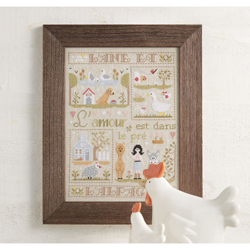 Point de croix romantique Livre Broderie