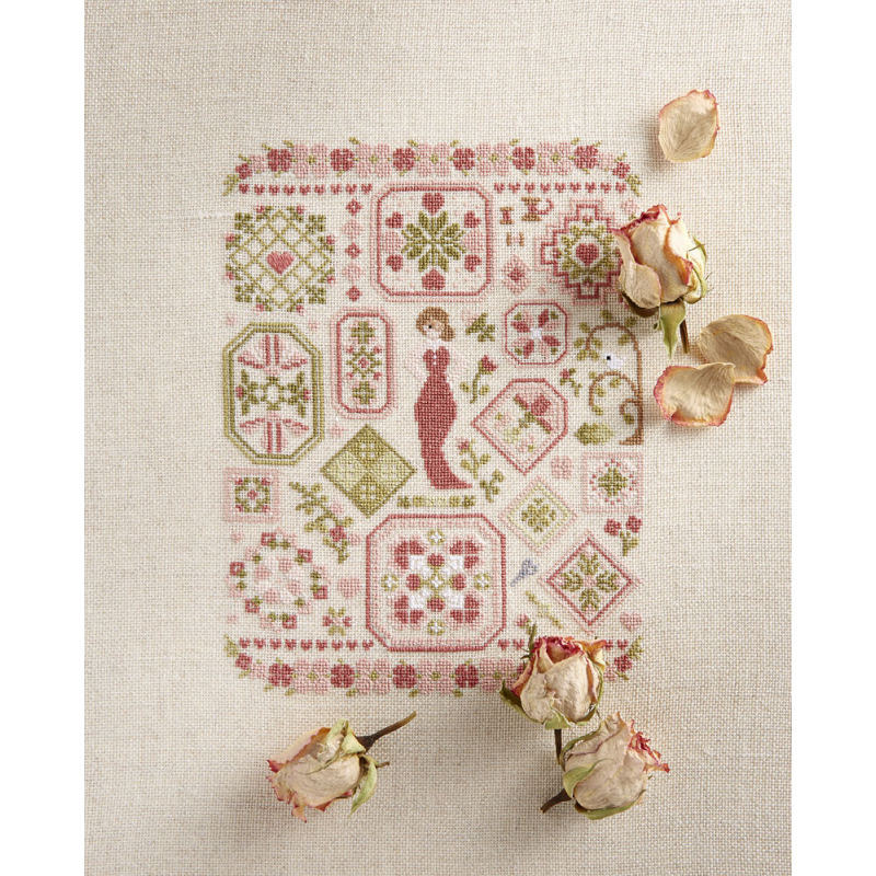 Point de croix romantique Livre Broderie