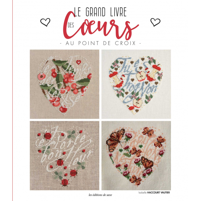 Le grand livre des cœurs au point de croix Livre Broderie