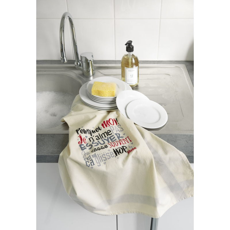 Jolis torchons au point de croix Livre Broderie