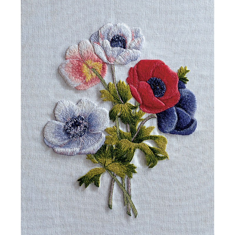 Les plus belles fleurs de Redouté Livre Broderie
