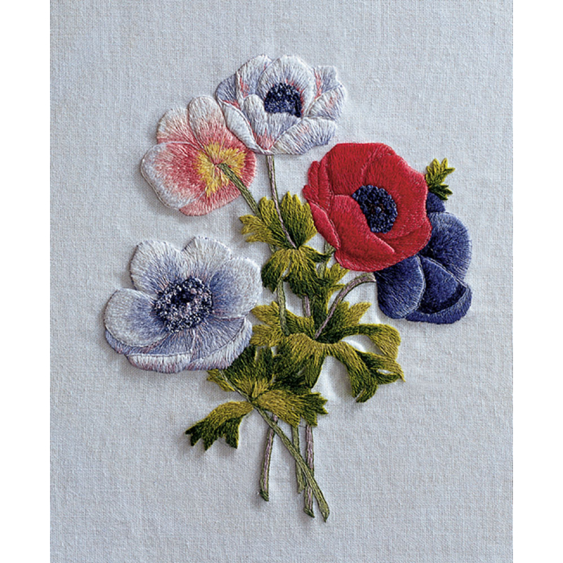 Les plus belles fleurs de Redouté Livre Broderie