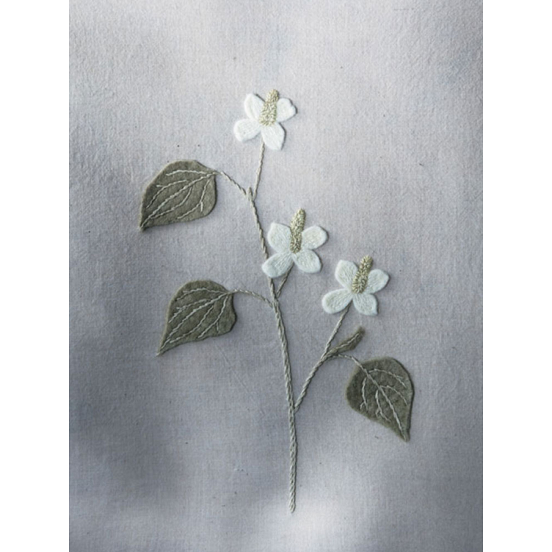 Jolies fleurs en teinture végétale Livre Broderie