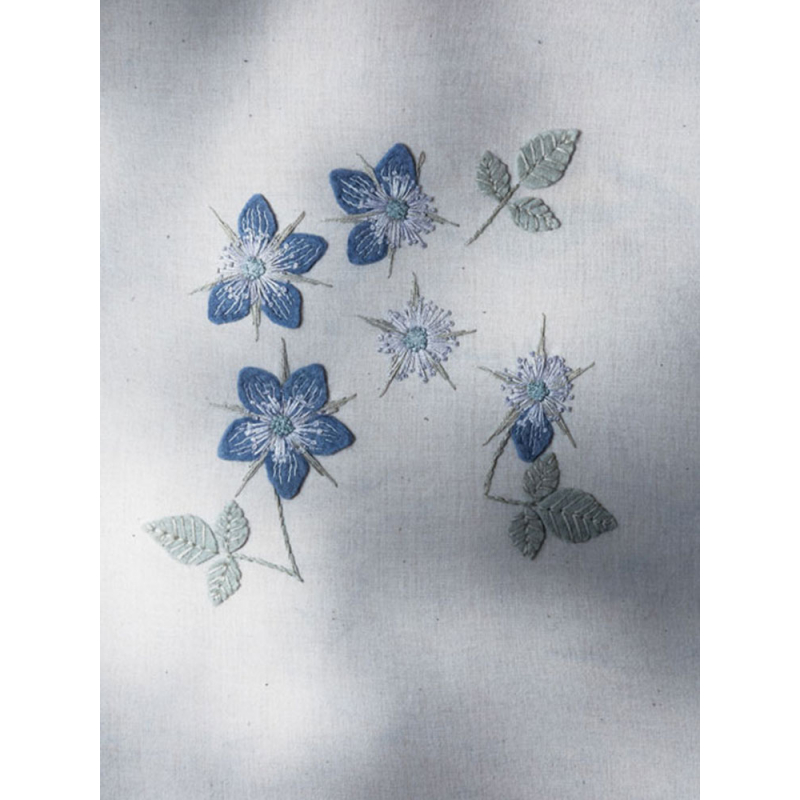 Jolies fleurs en teinture végétale Livre Broderie