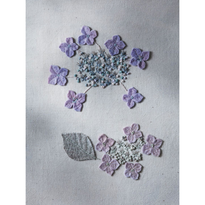 Jolies fleurs en teinture végétale Livre Broderie
