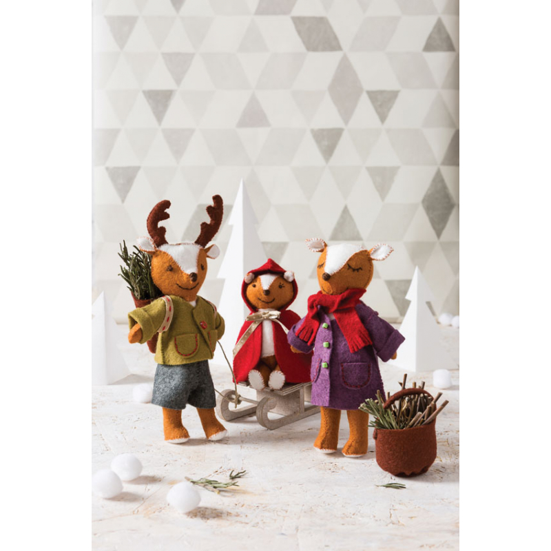Petits animaux en feutrine & leur panoplie Livre Couture