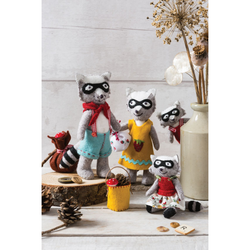 Petits animaux en feutrine & leur panoplie Livre Couture