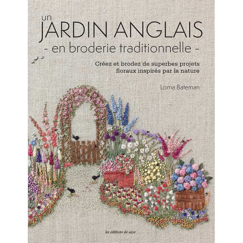 Un jardin anglais en broderie traditionnelle Livre Broderie