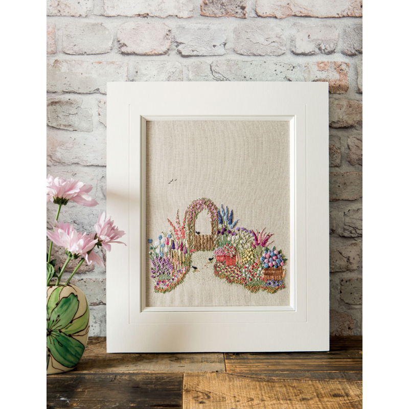 Un jardin anglais en broderie traditionnelle Livre Broderie
