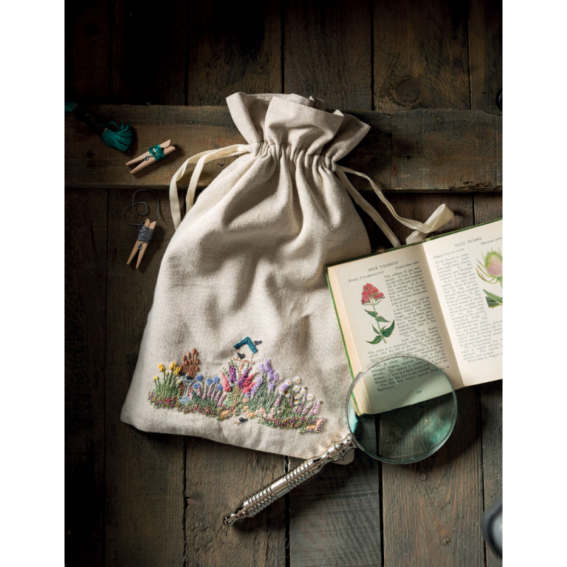 Un jardin anglais en broderie traditionnelle Livre Broderie