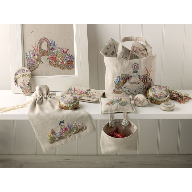 Un jardin anglais en broderie traditionnelle Livre Broderie