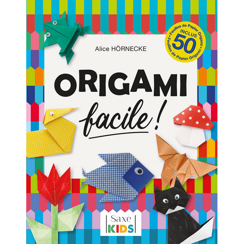 Mes ORIGAMI Faciles: Origami animaux | livre pliage papier en couleur |  Origamis faciles enfants dés 4 ans | Idéal pour cadeau (French Edition)