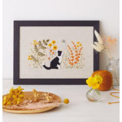 Chats brodés - Broderie de Marie & Cie 17 - 2 Chats brodés - Broderie de Marie & Cie 17 - 2