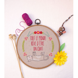 Chats brodés - Broderie de Marie & Cie 17 - 6 Chats brodés - Broderie de Marie & Cie 17 - 6