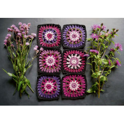 Fleurs sauvages au crochet version granny  - 4