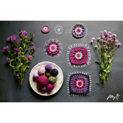 Fleurs sauvages au crochet version granny  - 6