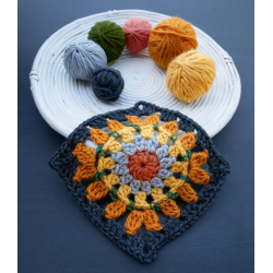 Fleurs sauvages au crochet version granny  - 9