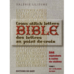 Bible des lettres au point de croix Livre Broderie Bible des lettres au point de croix Livre Broderie