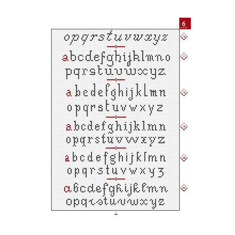 Bible des lettres au point de croix Livre Broderie
